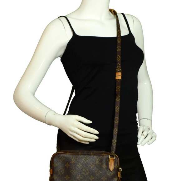 Louis Vuitton LV Shoulder Bag Pochette Marly Bandouliere Brown Monogram 1050695 - Picture 9 of 9